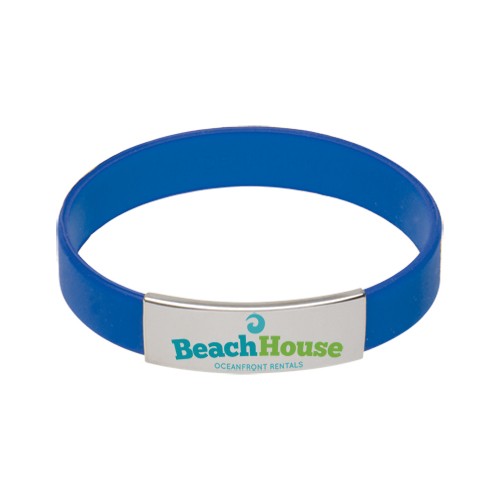 Silicone Bracelet w/Metal Accent 10