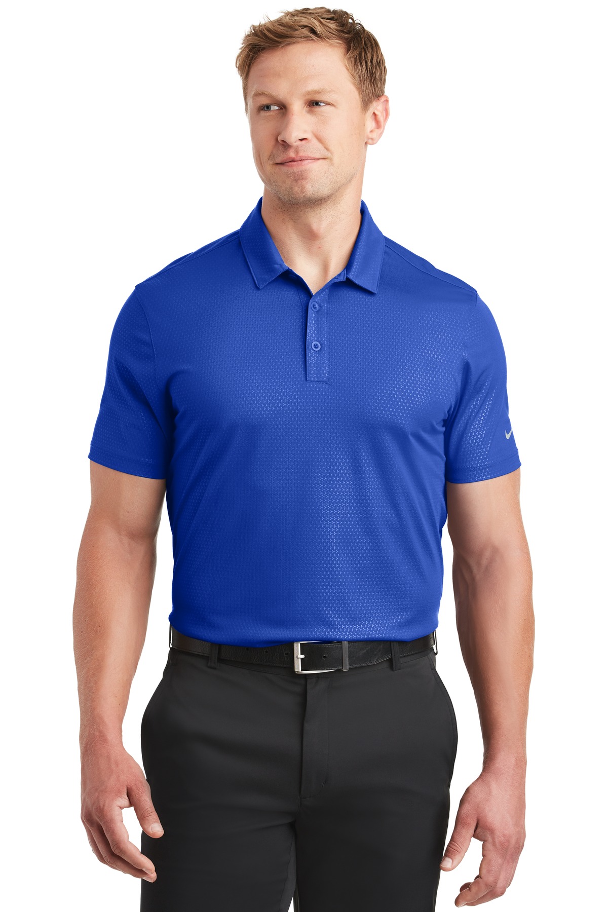 Nike Dri-FIT Embossed Tri-Blade Polo. 838964 40