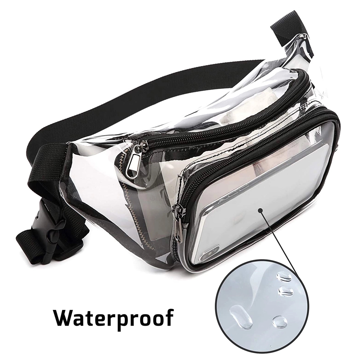 Clear Fanny Pack Waterproof Cute Waist Bag 5