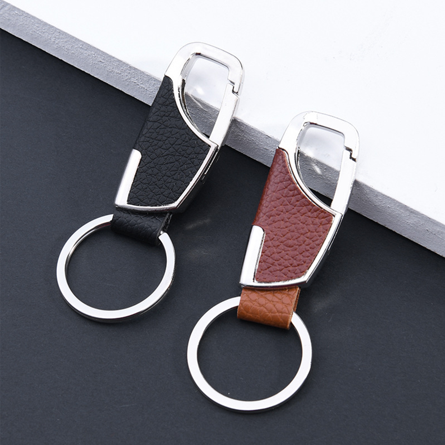 PU Leather Keychain Key Ring 4