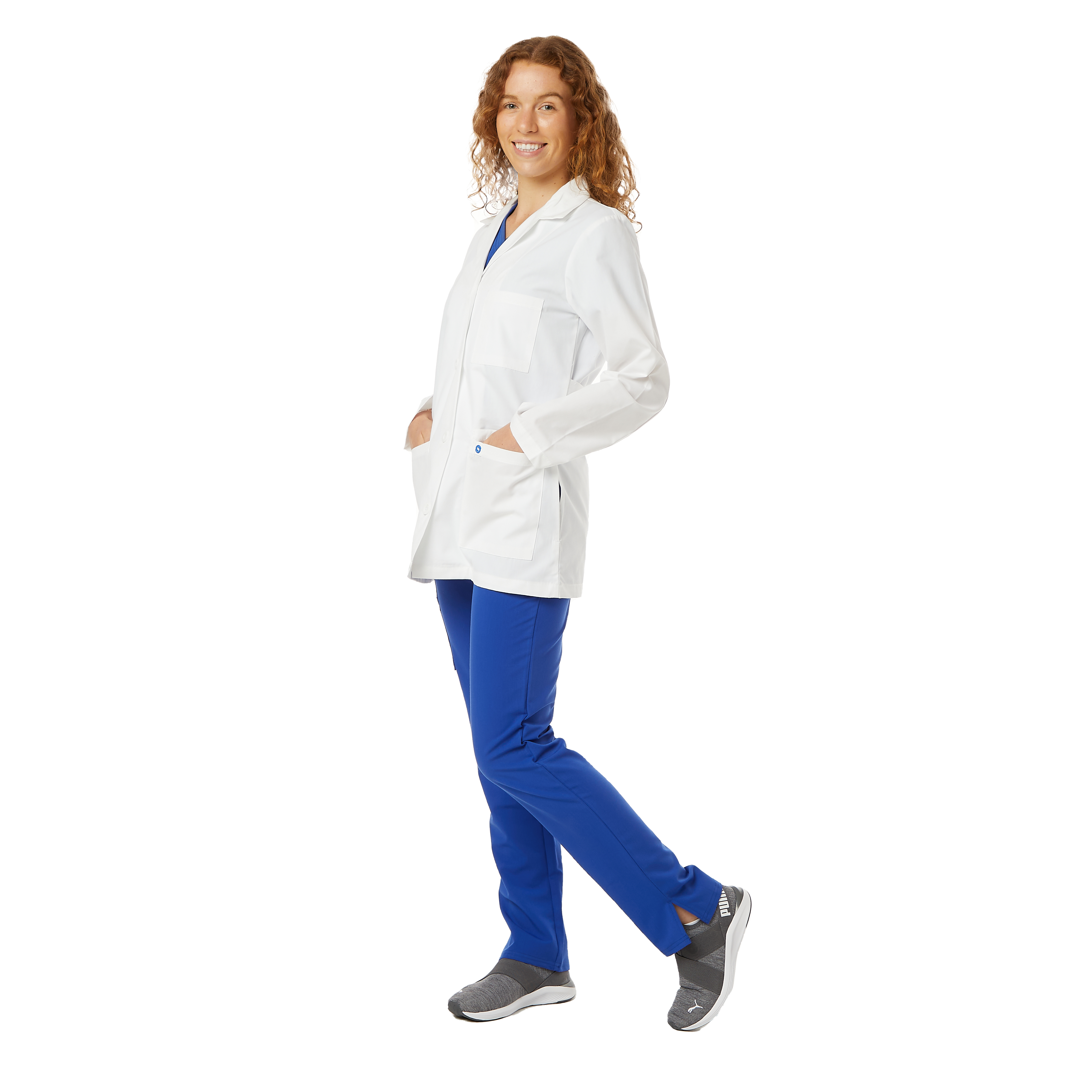34" Ladies Antimicrobial Lab Coat 5