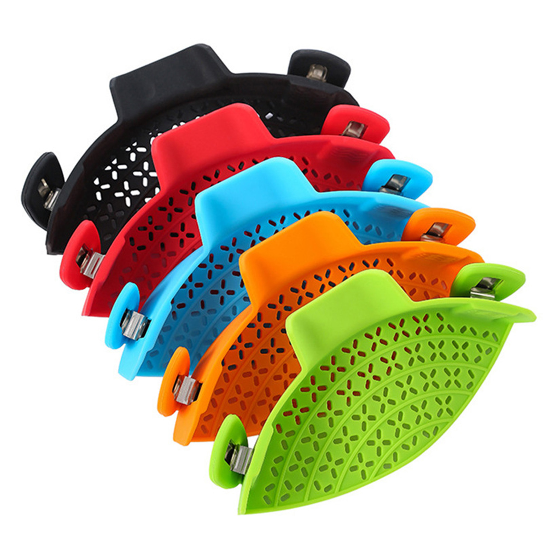 Adjustable Silicone Clip On Strainer for Pots 3