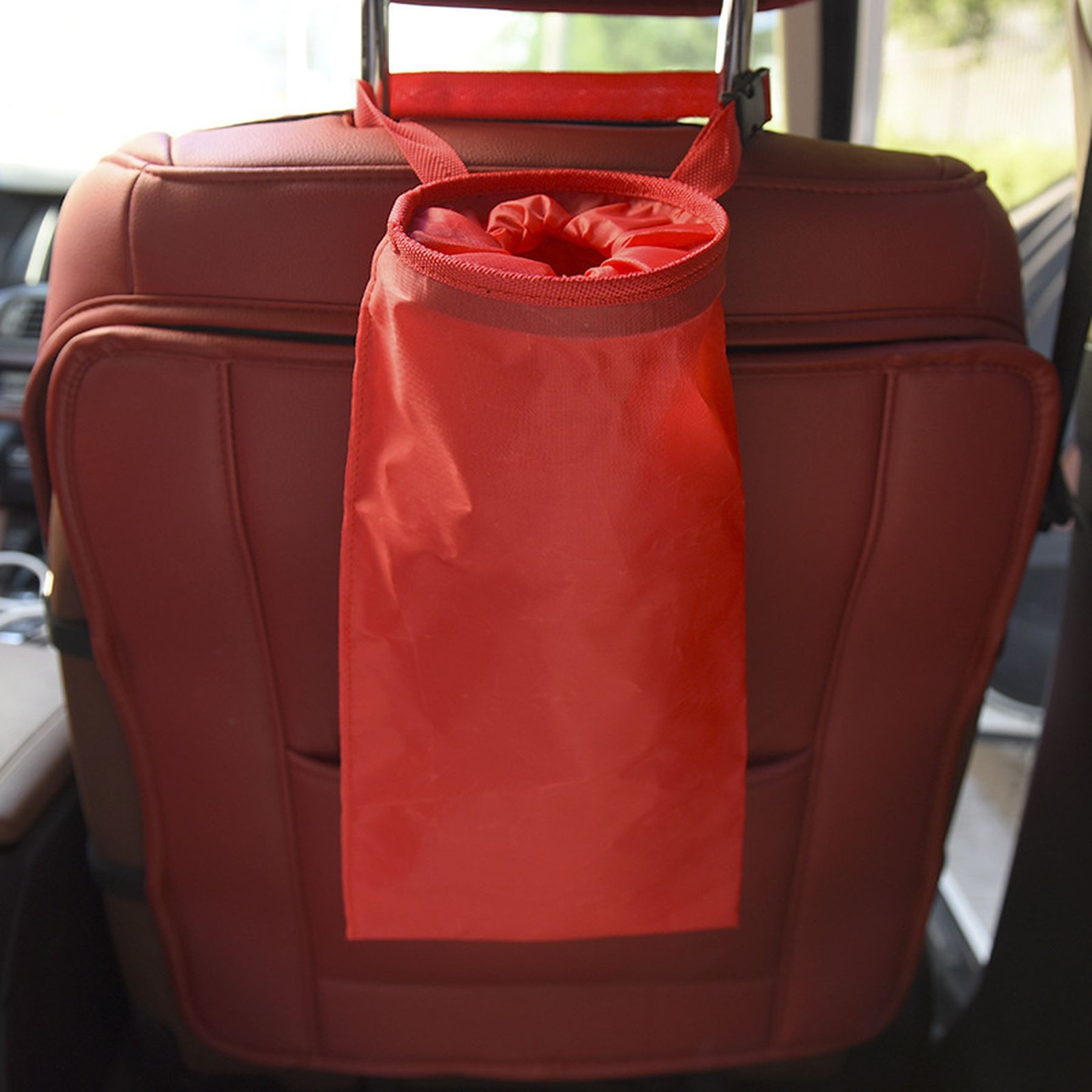 Waterproof Car Trash Can Back Seat Hanging Garbage Bag 6