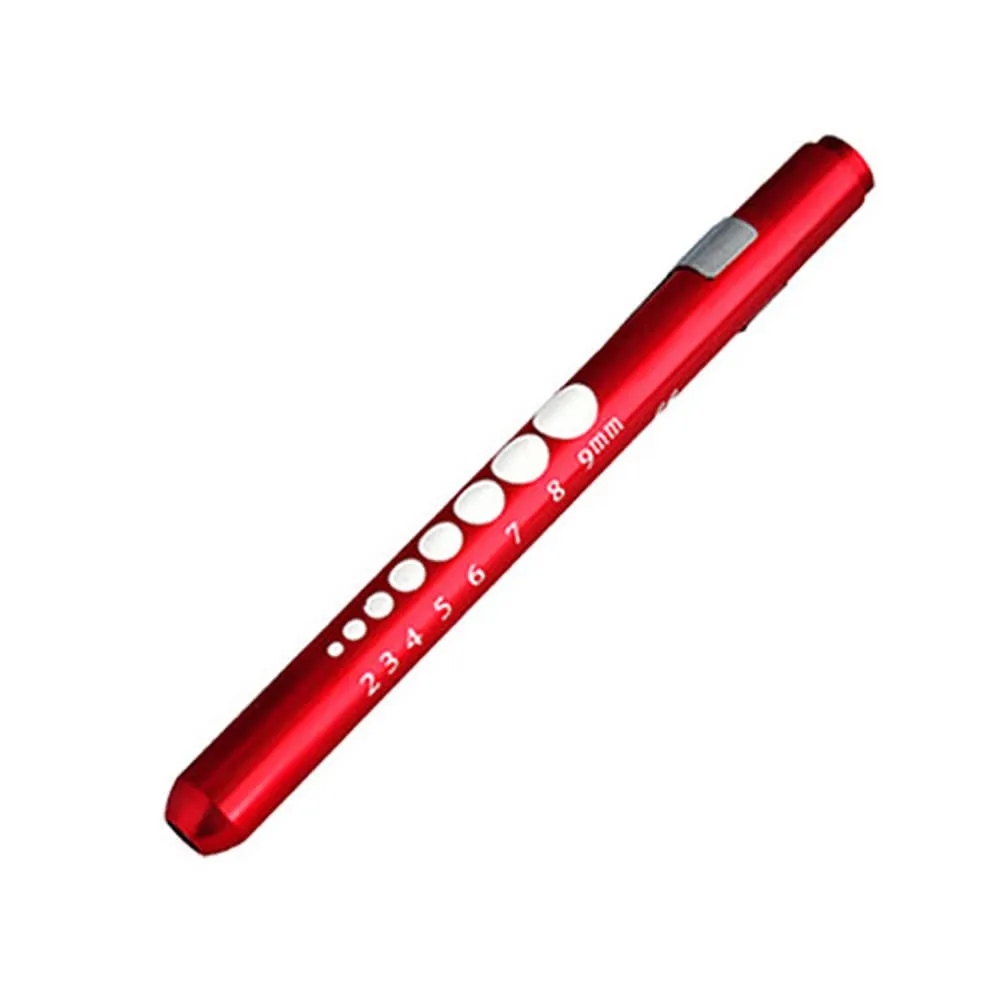 Clickable Led Medical Penlight With Pupil Gauge MOQ10 4