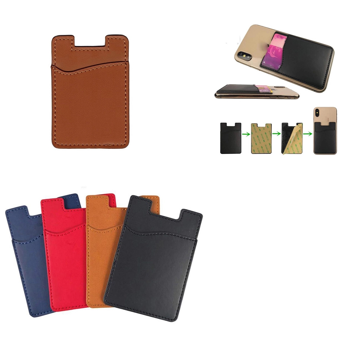PU Leather Phone Wallet Card Holder 4