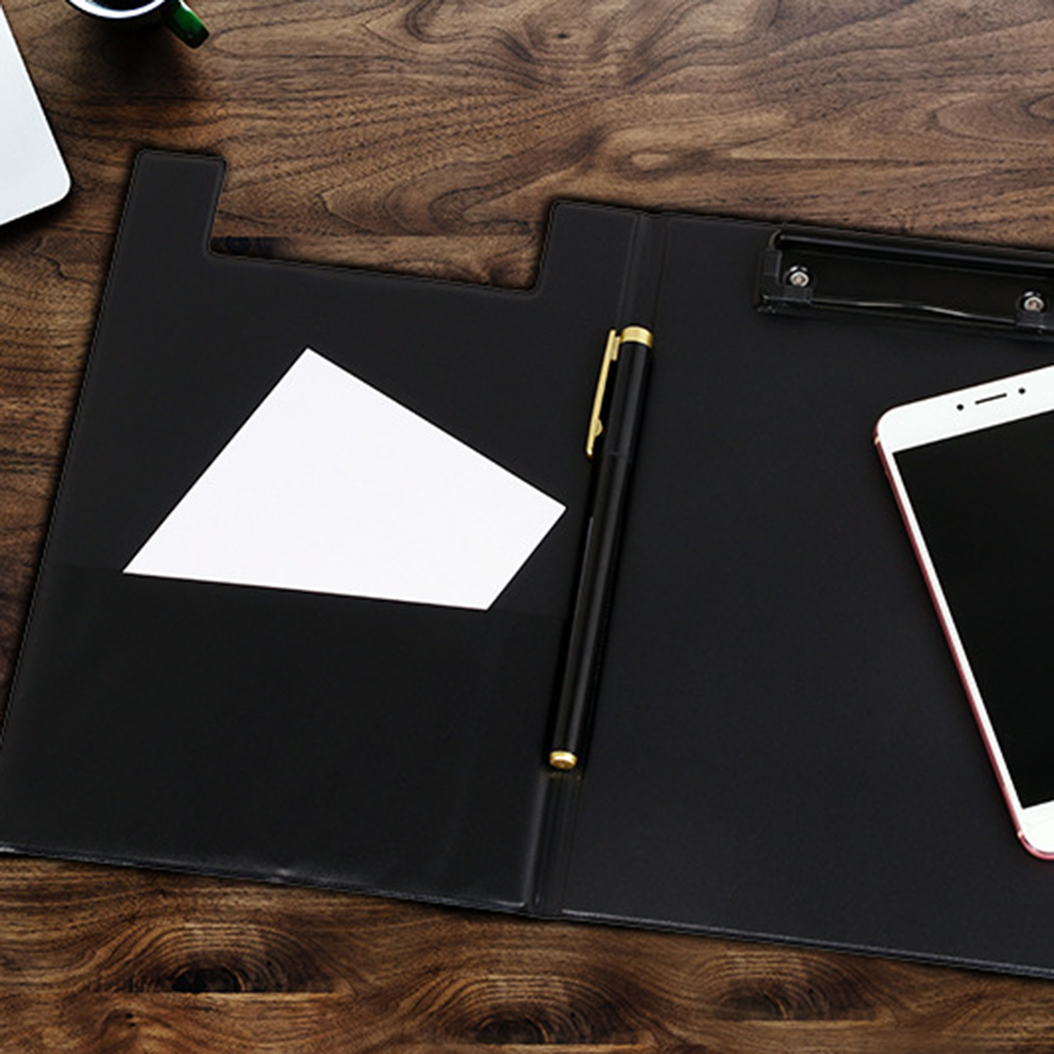 Office Business Leather A4 Clip File FolderFolio Clipboard 3