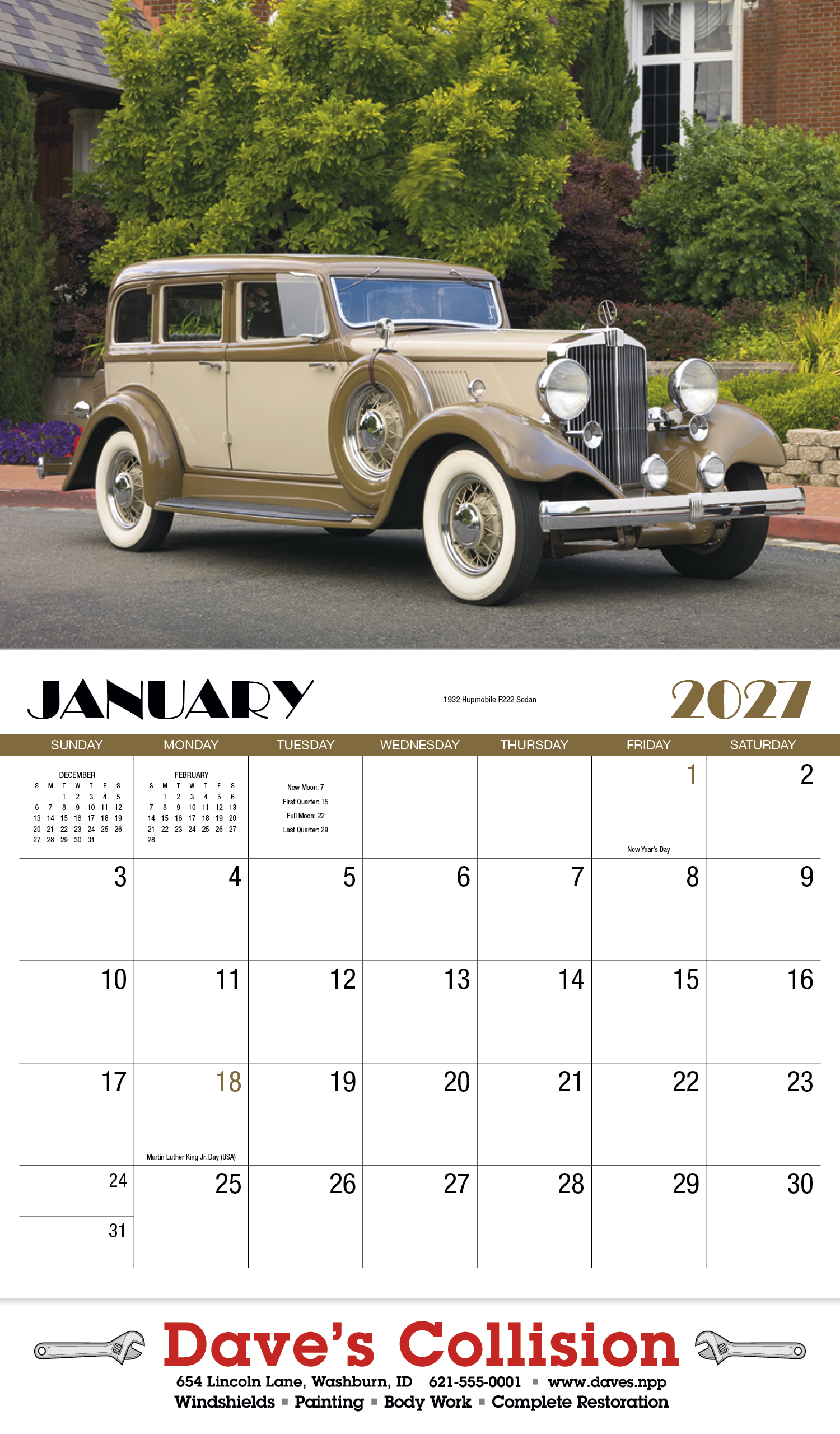 HotLine® Products Classics Appointment Calendar - Stapled 11