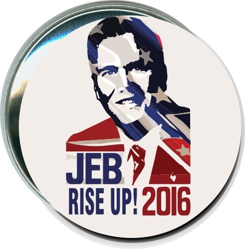 Jeb Rise Up 2016, Political Button