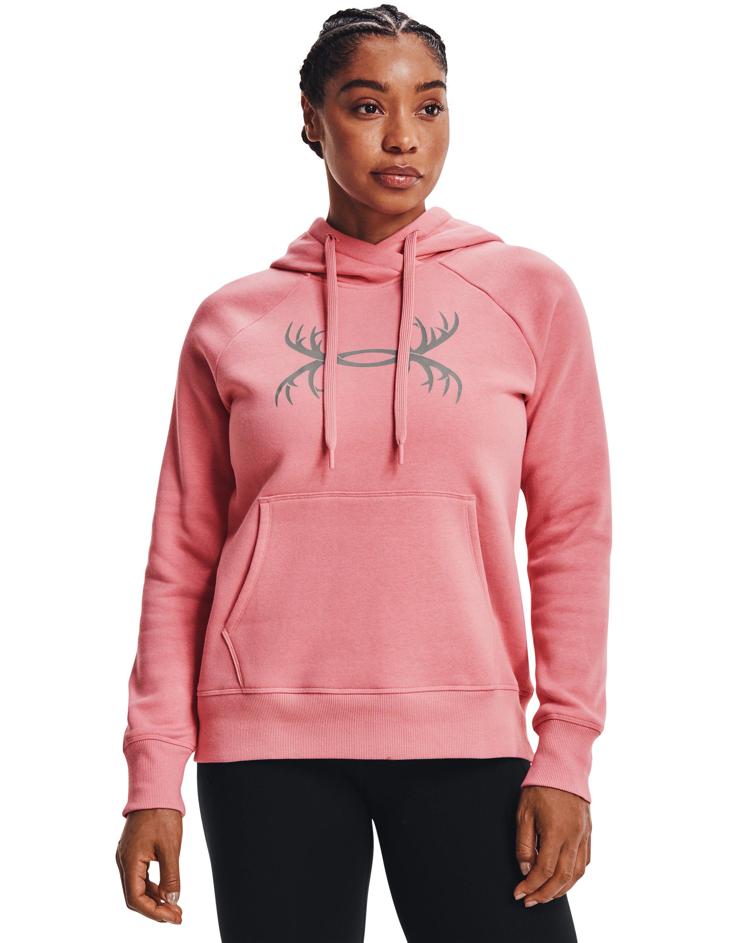 Women's UA Rival Fleece Antler Hoodie 2