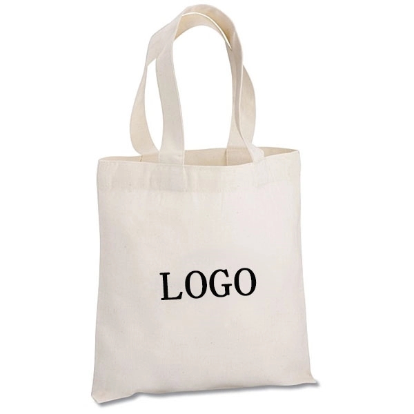 Cotton Sheeting Natural Economy Tote - 9-1/2" x 9" 2