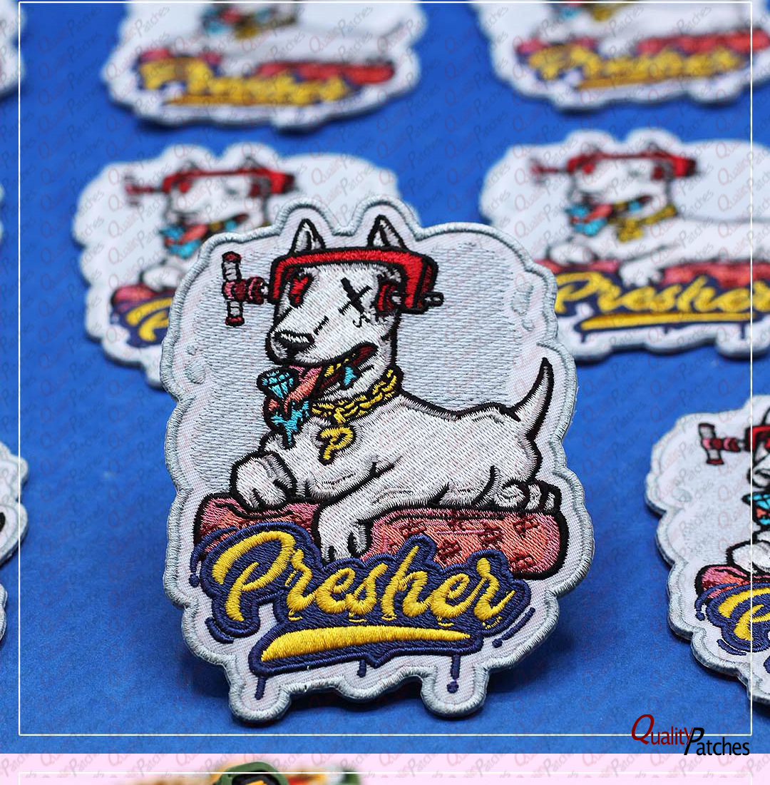 Custom Die Cut Embroidered Patches 42