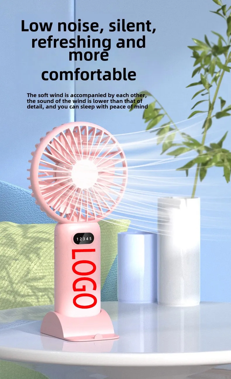 Portable Rechargeable Fan for Travel Camping Outdoor USB Personal Cooling 5