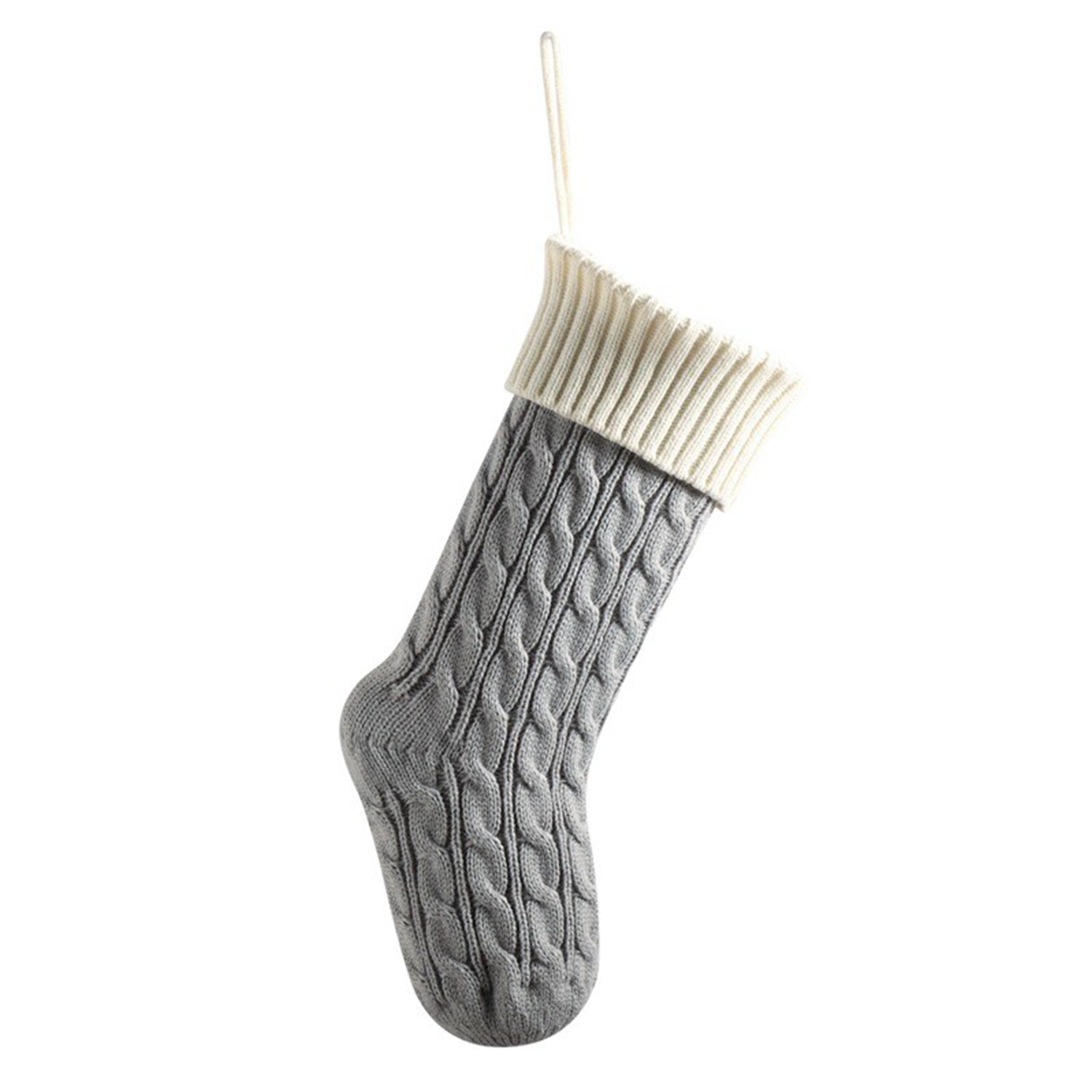 Large Knitted Hanging Christmas Stockings 13