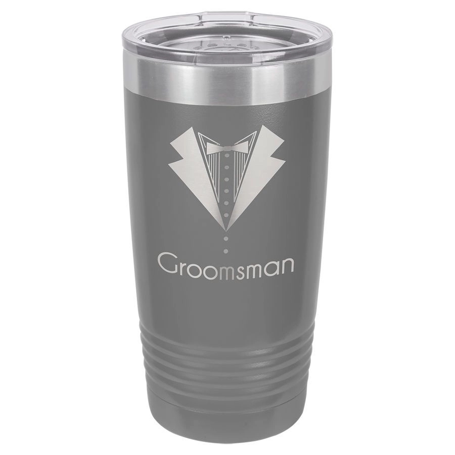 20 Oz. Maroon Red Vacuum Insulated Tumbler w/Clear Lid 4