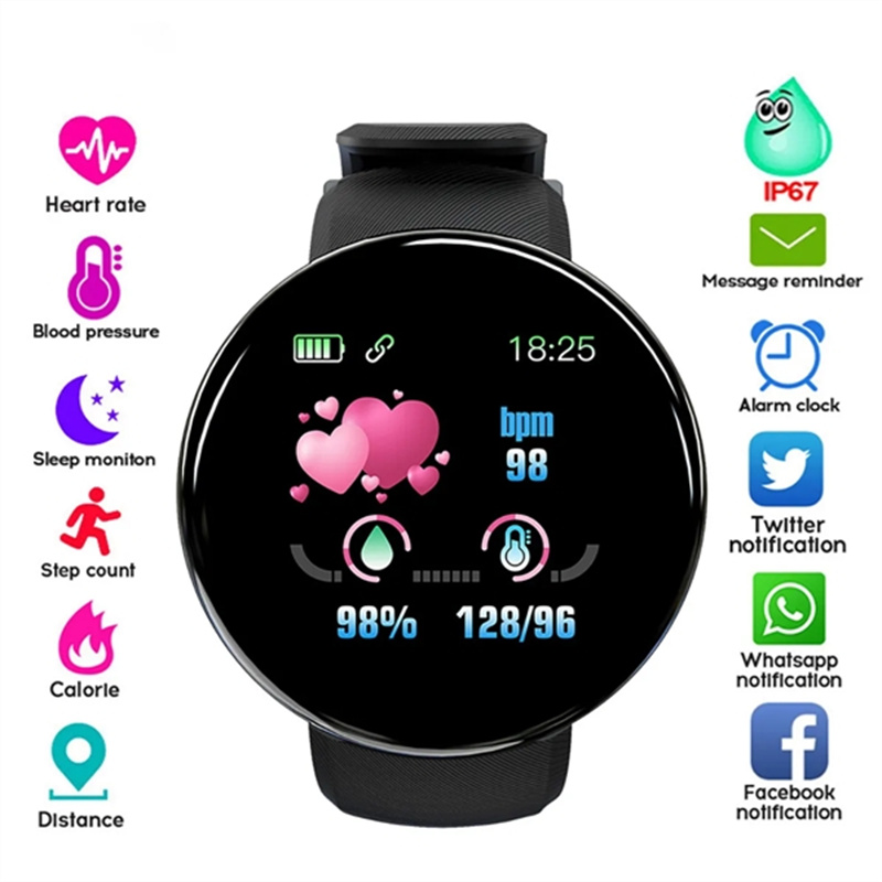 Fitness Activity Tracker Heart Rate Bluetooth Smart Watch