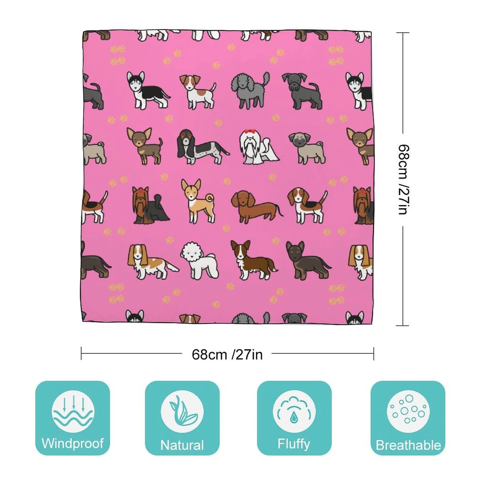 Polyester Fashion Scarf with Logo 3
