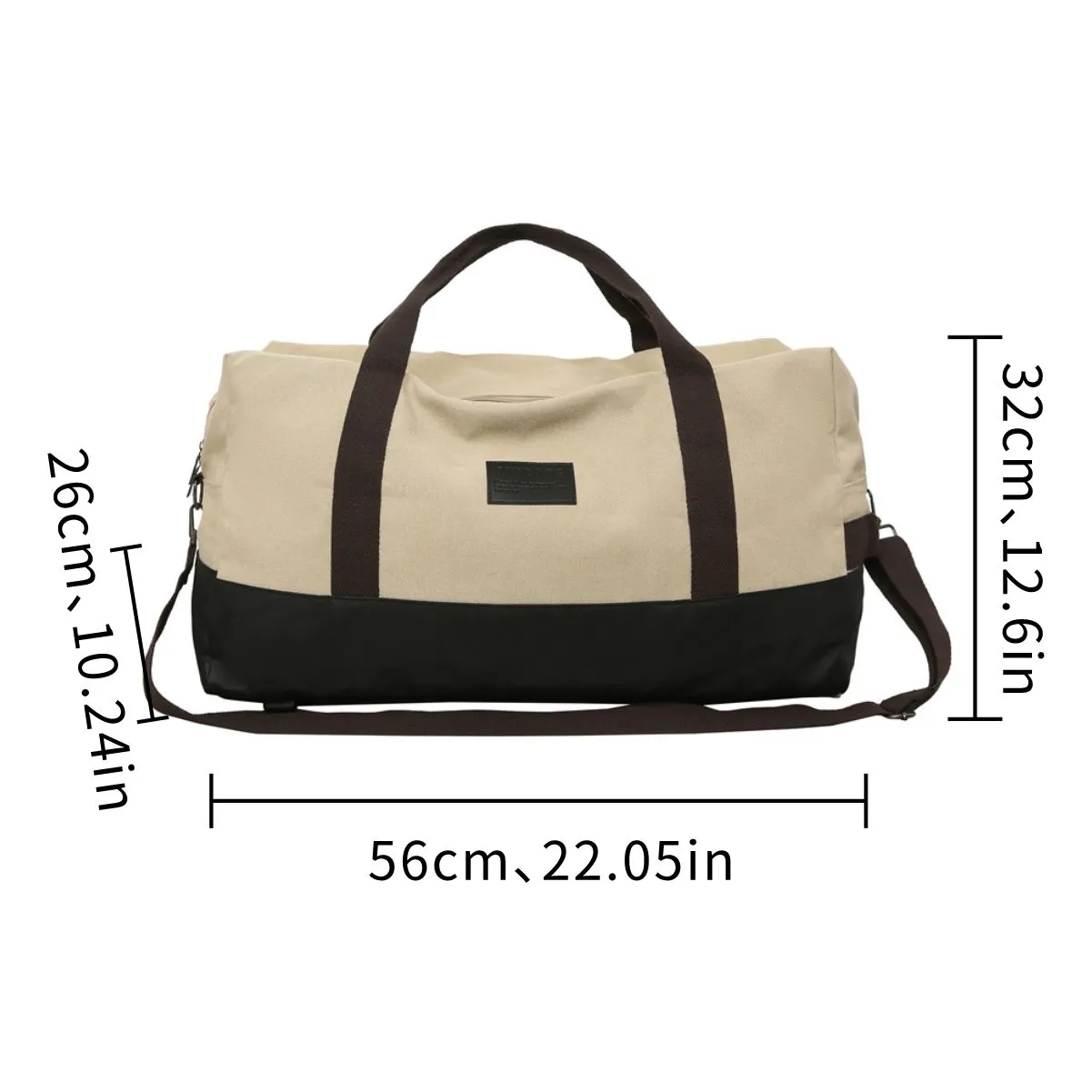 Wear-Resistant Canvas Travel Duffel Bag 5