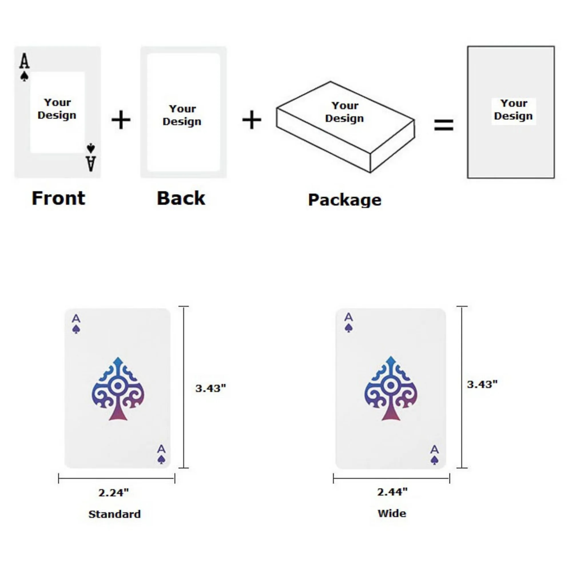 320GSM Fully Customized Poker Cards 2