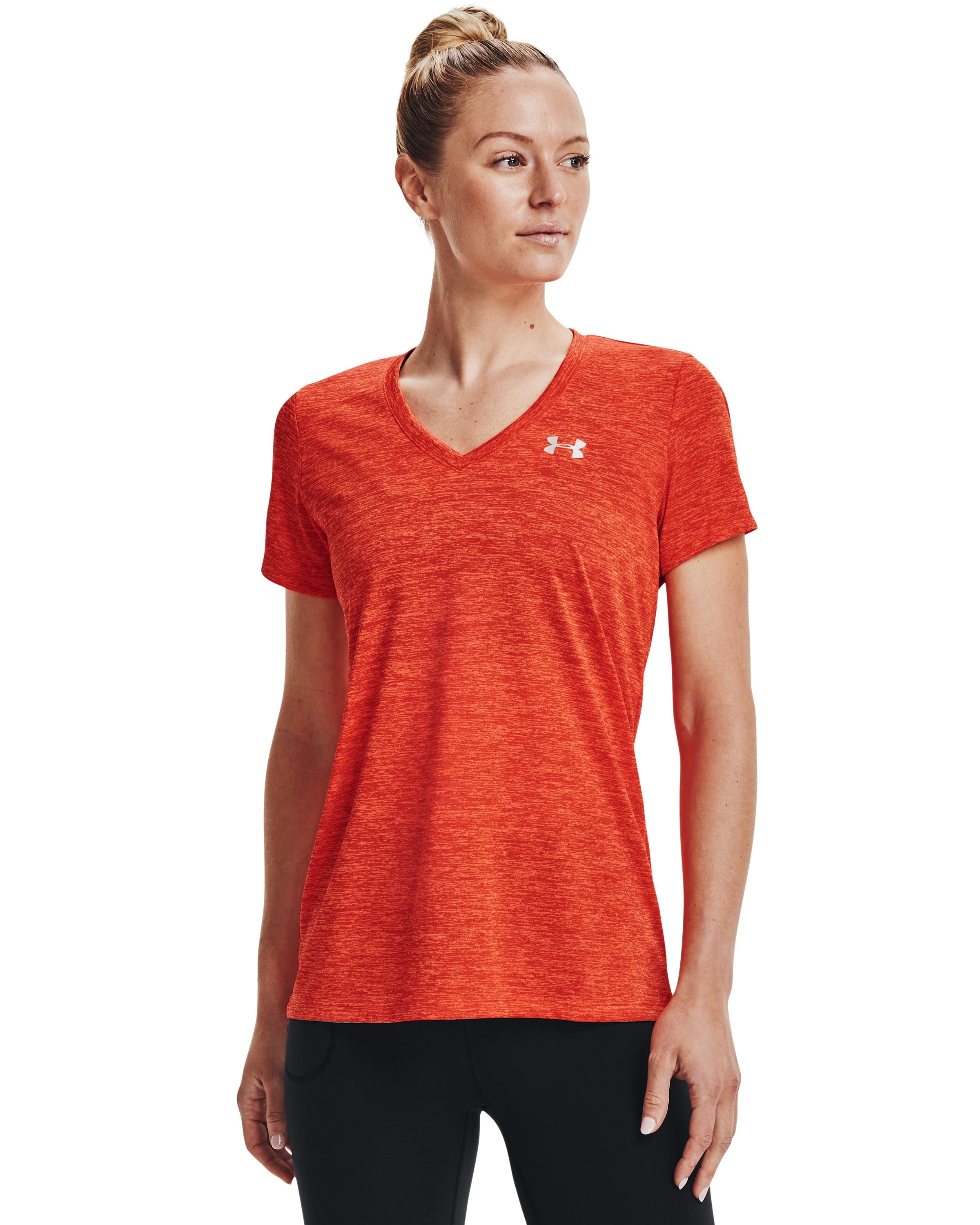 UA Tech Twist Women's V-Neck Short Sleeve 10