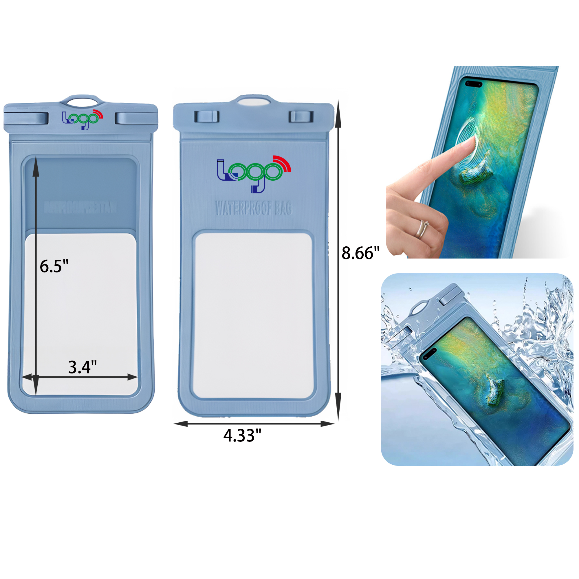 MOQ 50 PCS Stylish Lanyard Waterproof Phone Pouch 10