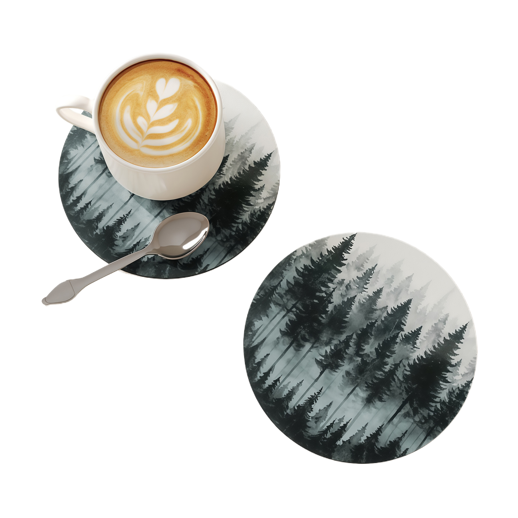 Absorbent Coaster Set - Non-Slip Heat Resistant Cup Mats for Coffee 6