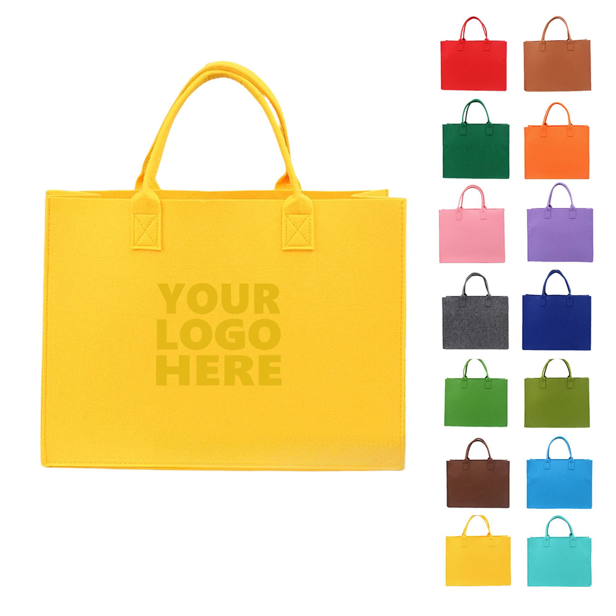 Fashionable Felt Tote Bag 2