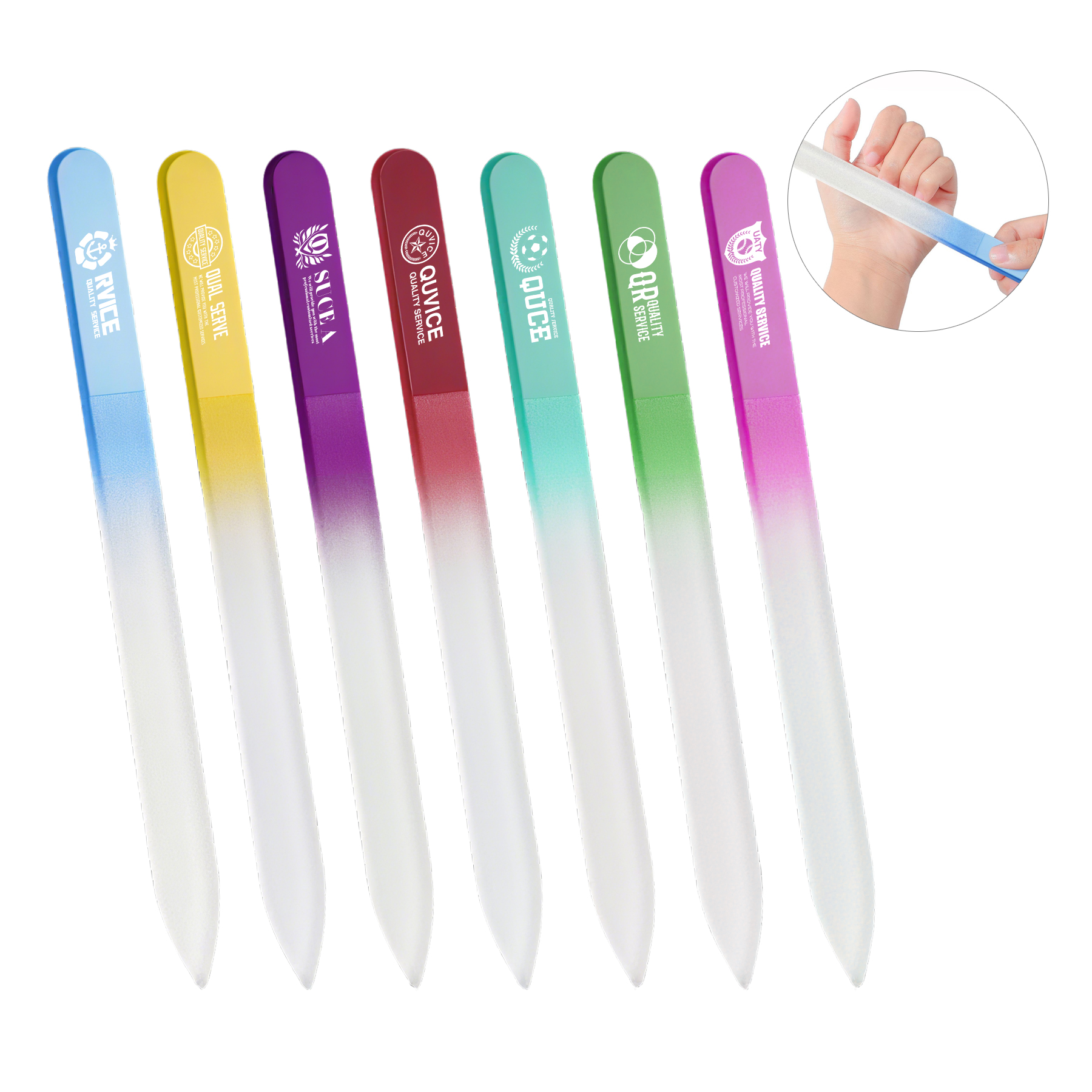 Small Size Nano Crystal Tempered Glass Nail File (3.55'') 5