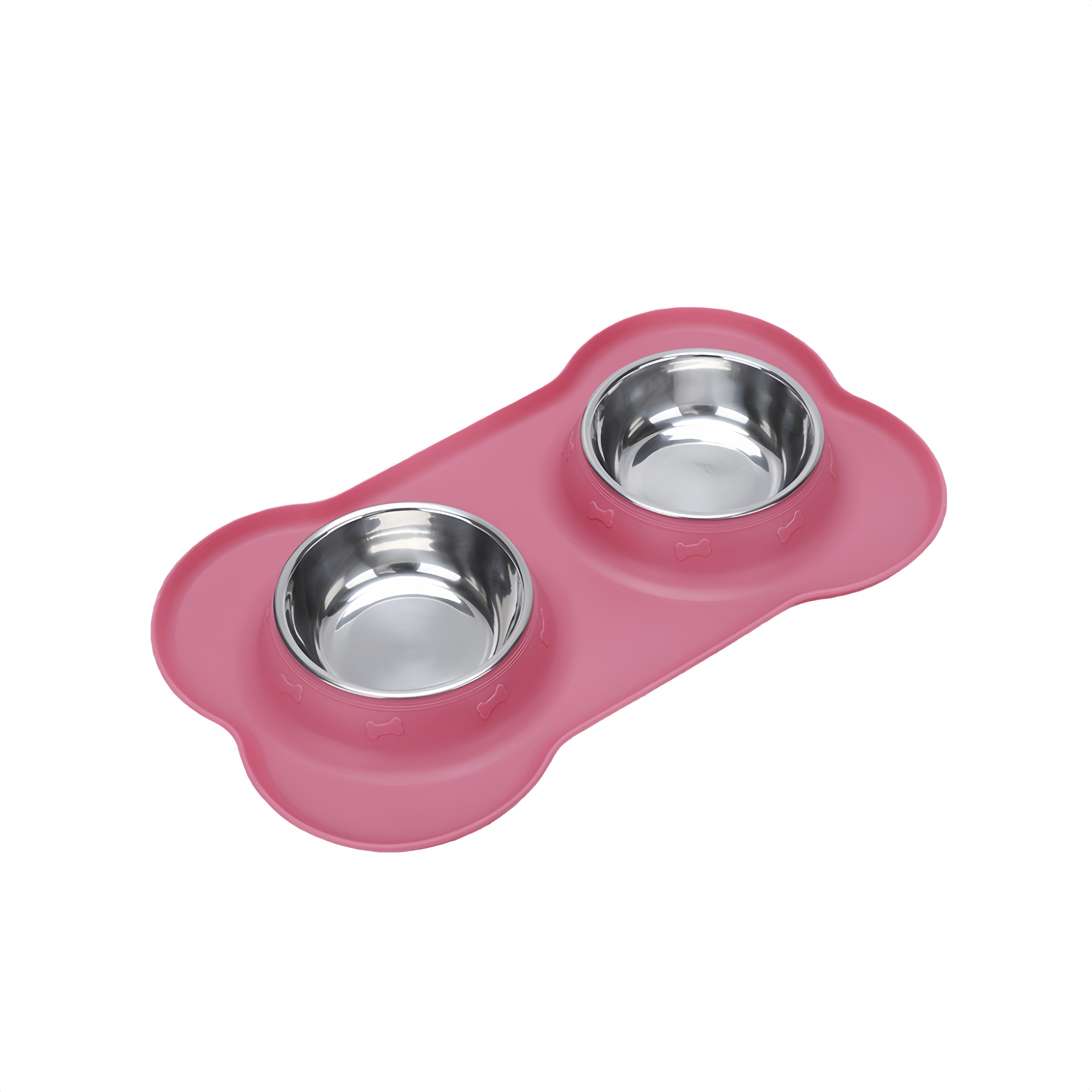 Water And Food Feeder Bowls With Silicone Mat 6