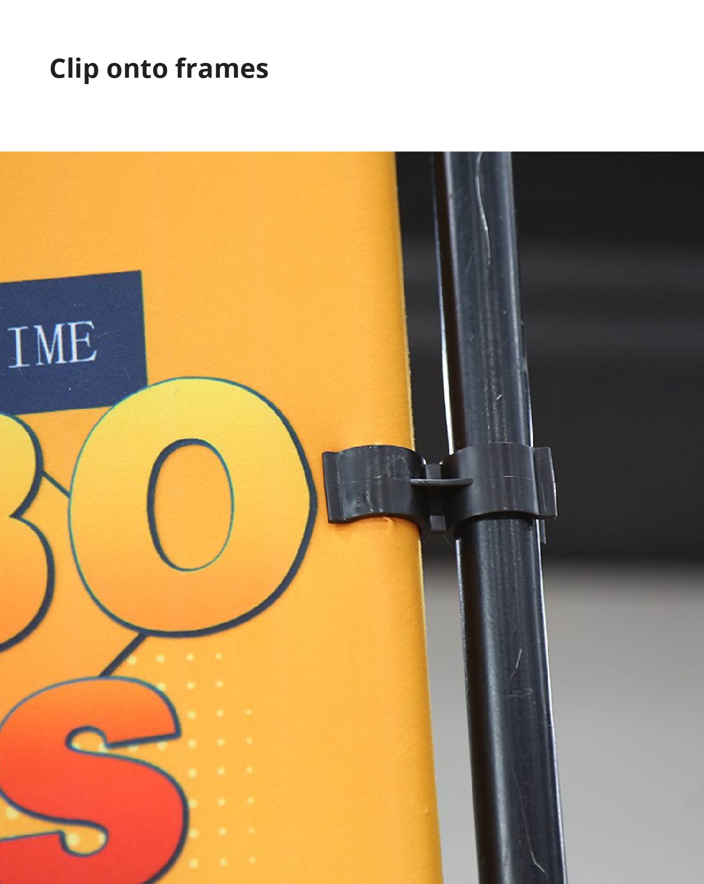 Table Top Banners Side Panel Single Hardware 3