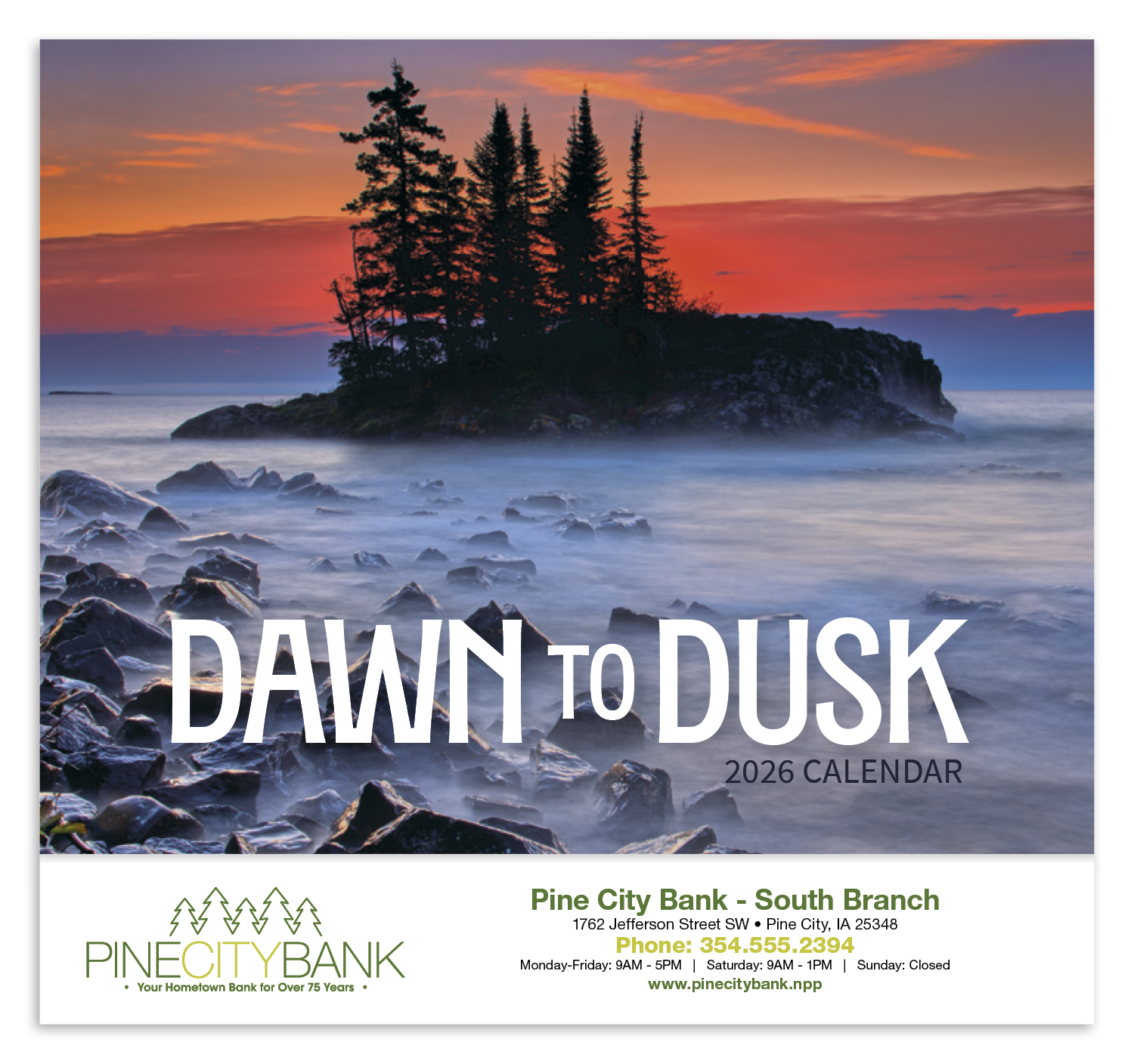 HotLine® Products Dawn to Dusk Appointment Calendar - Stapled 7