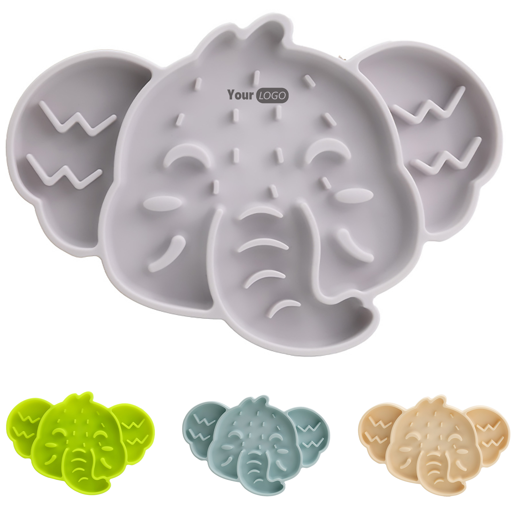 Silicone Pet Slow Food Plate 4