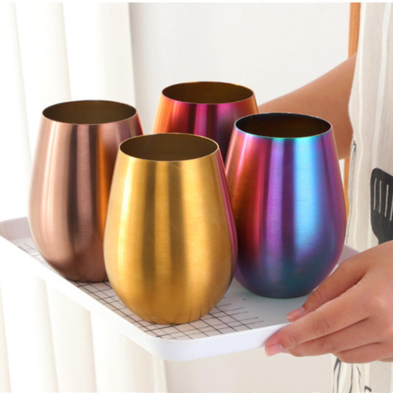 17Oz Stainless Steel Beer Glasses 2