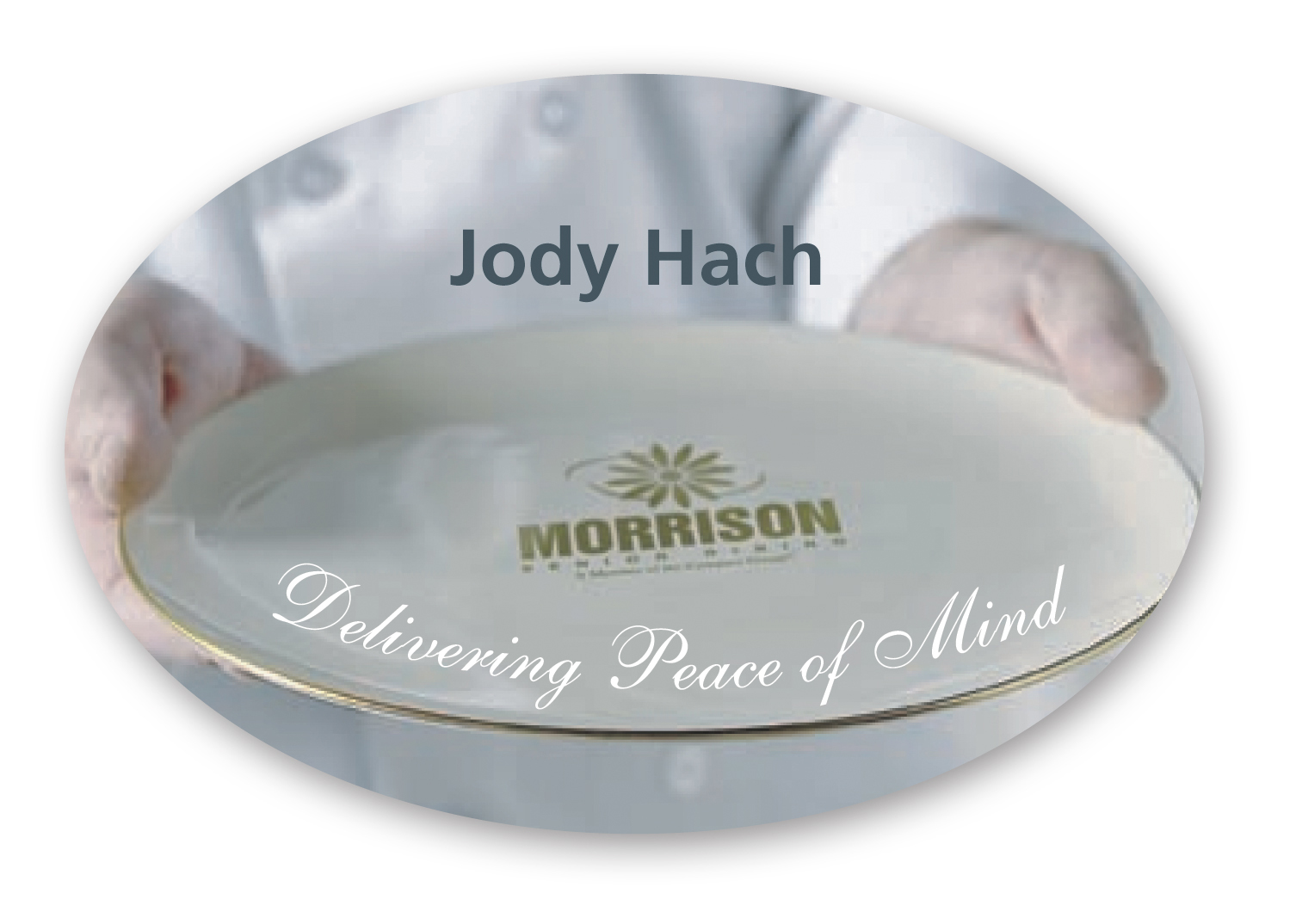 Laminated Name Badge Full Color (2.375"x3.25") Oval 3