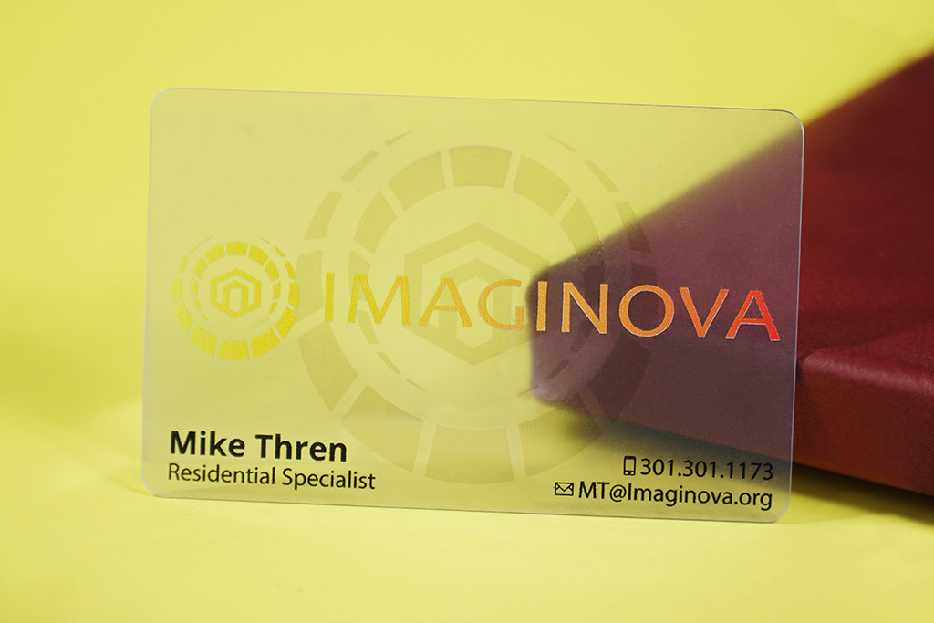 Quick Clear Plastic Business Cards 2