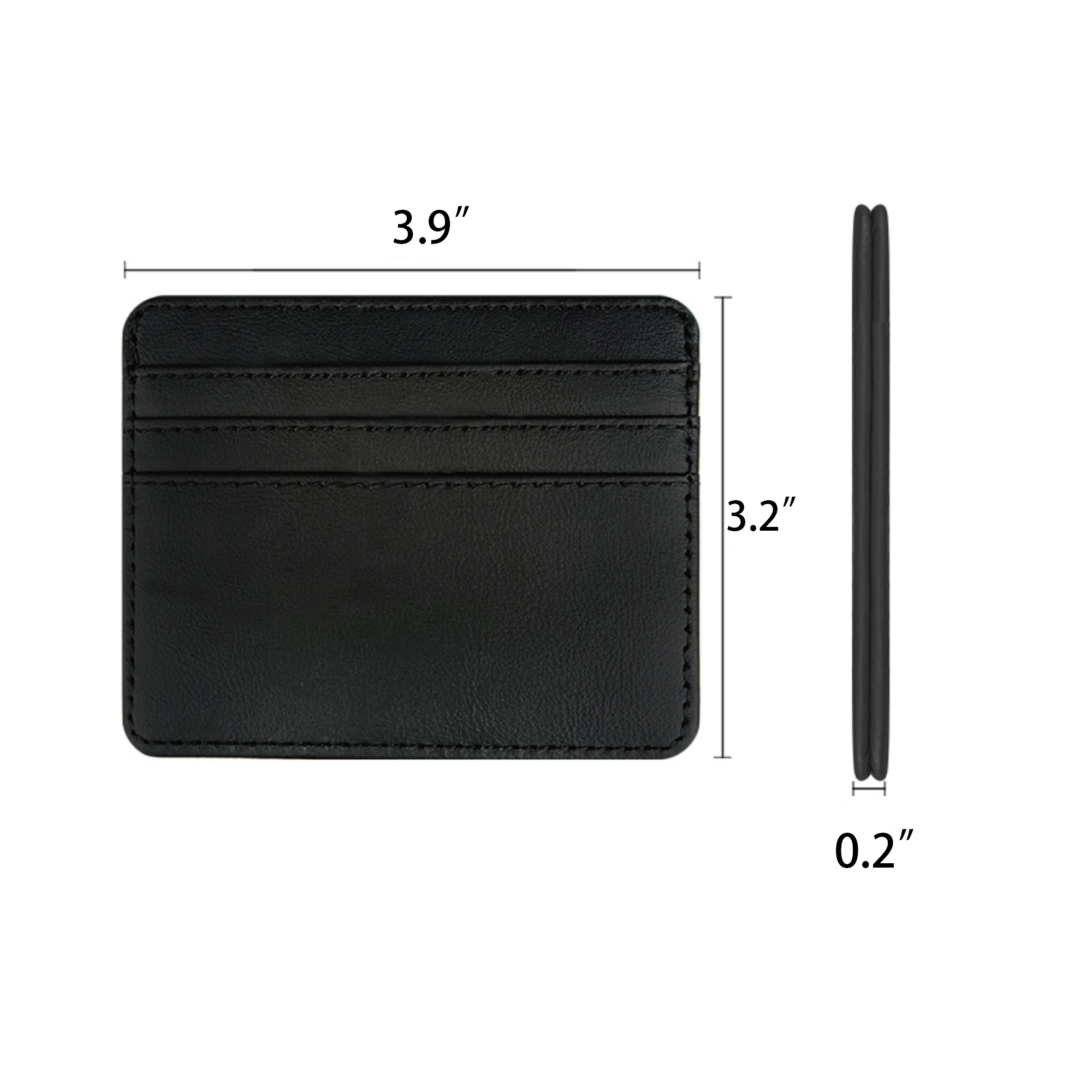PU Leather Solid Color Card Case MOQ 50 3