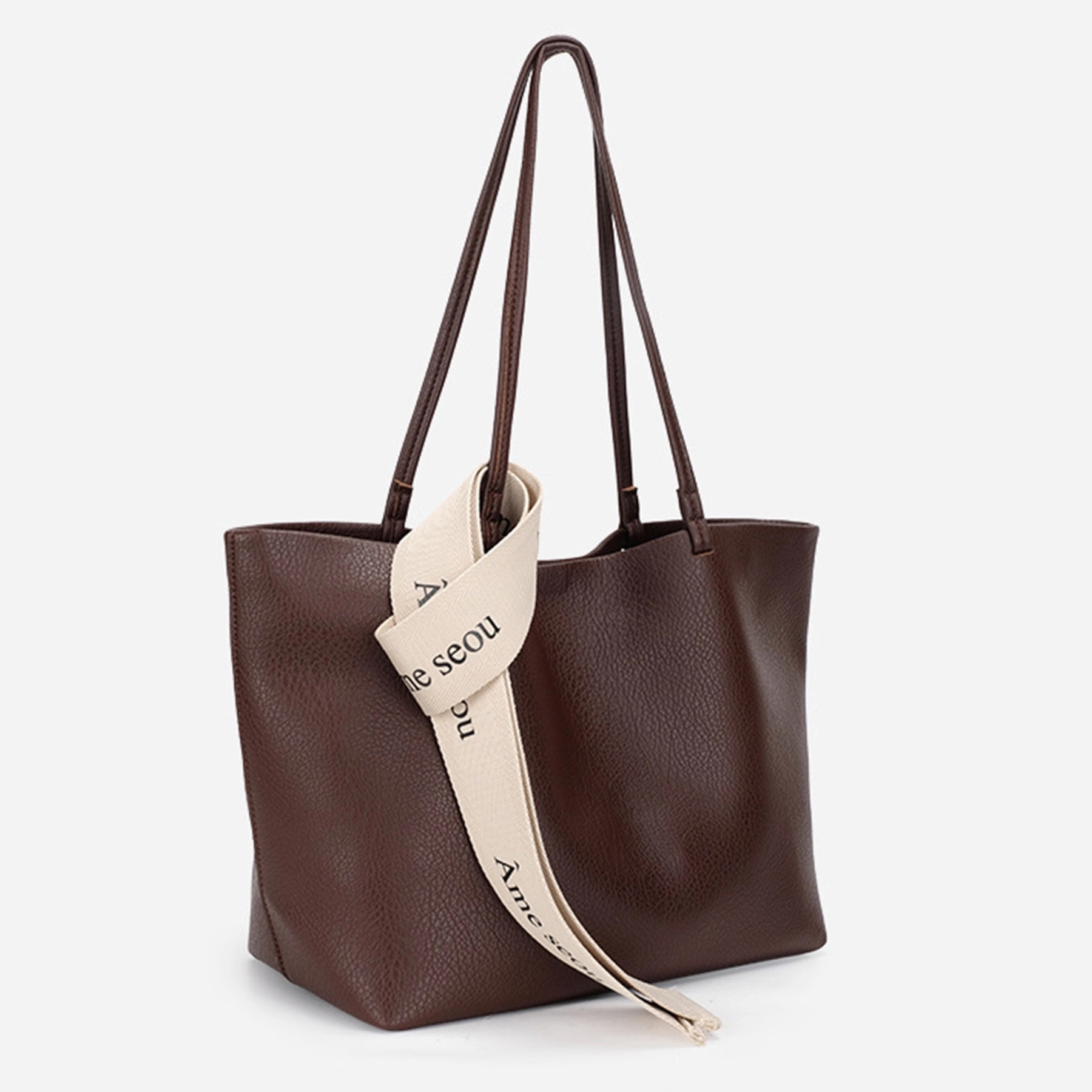 2Pcs Shoulder Tote Wallet Bag Set 4
