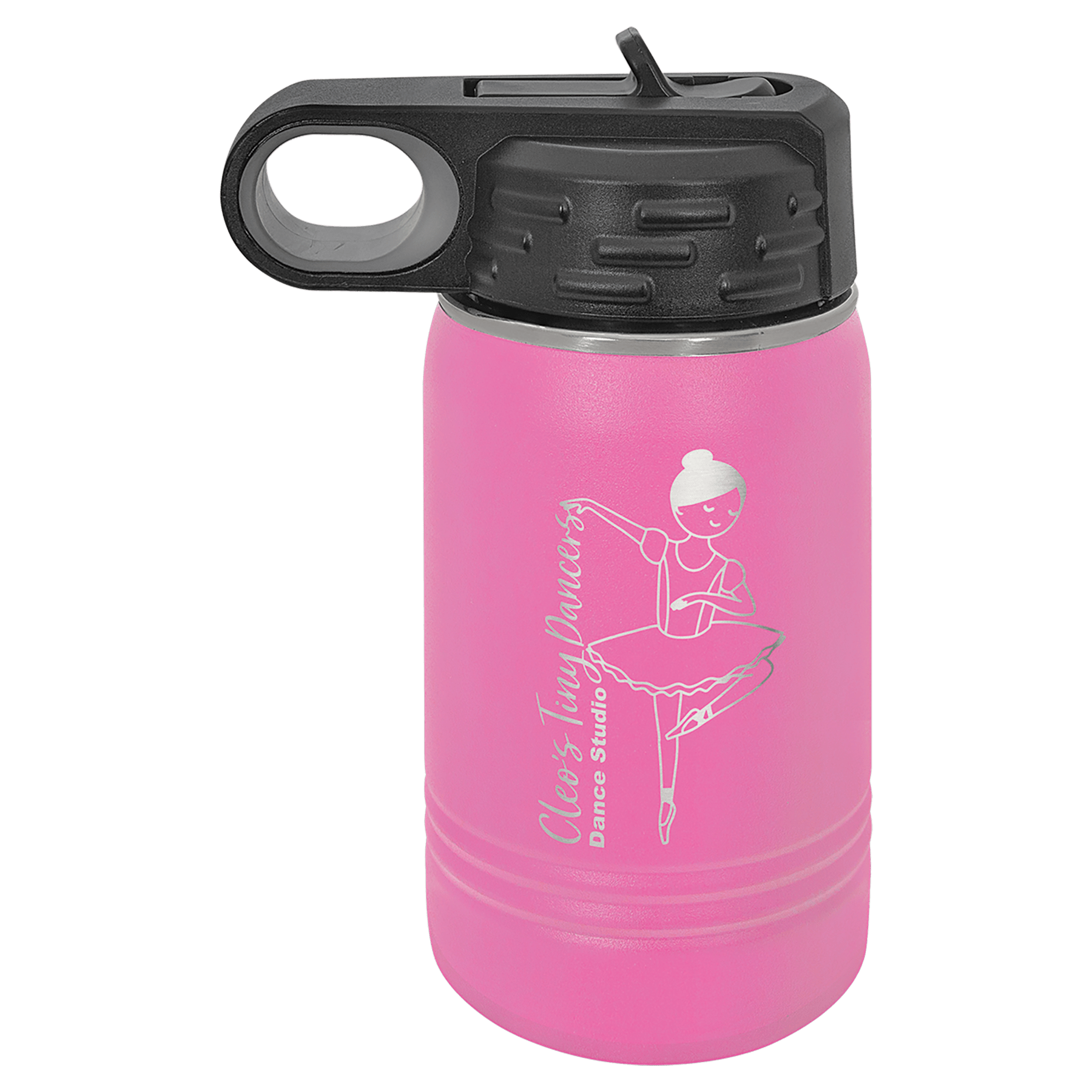 12 oz. Pink Laser Engraved Polar Camel Water Bottles 2