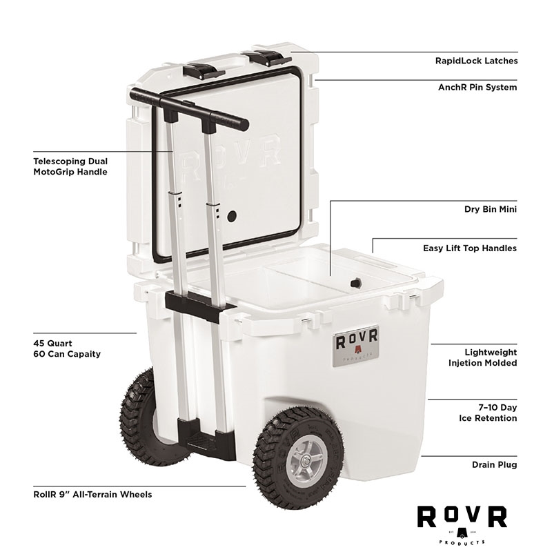 RovR® RollR® 45qt Wheeled Hard Cooler 37