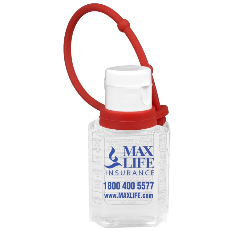 "SanPal Connect" 1.0 oz Compact Hand Sanitizer Antibacterial Gel in Flip-Top Squeeze Bottle with Col 5