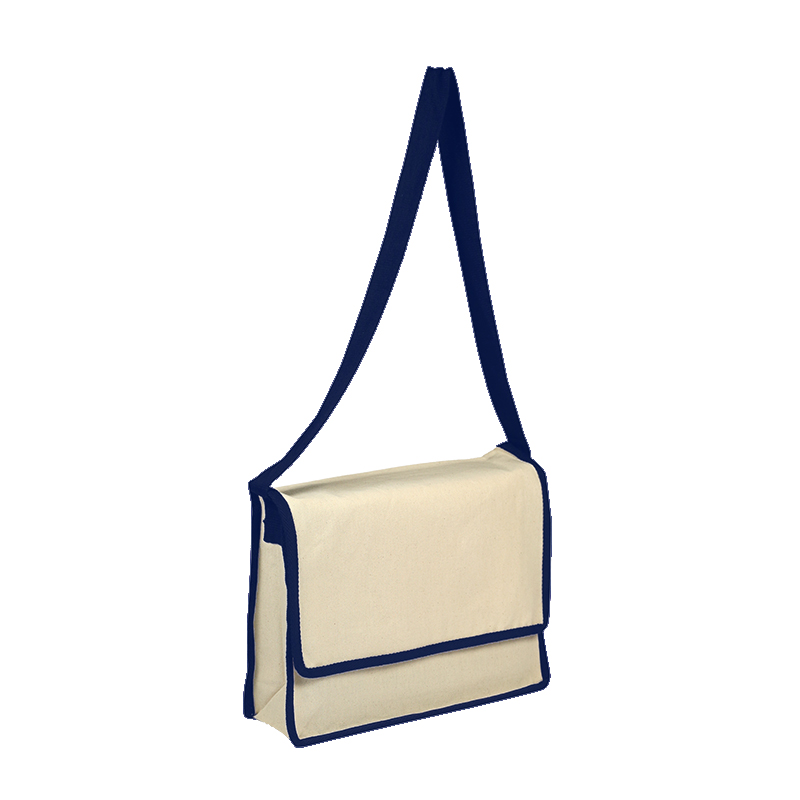 Heavy Cotton Canvas Messenger Bag with Flap- Assorted Colors 5
