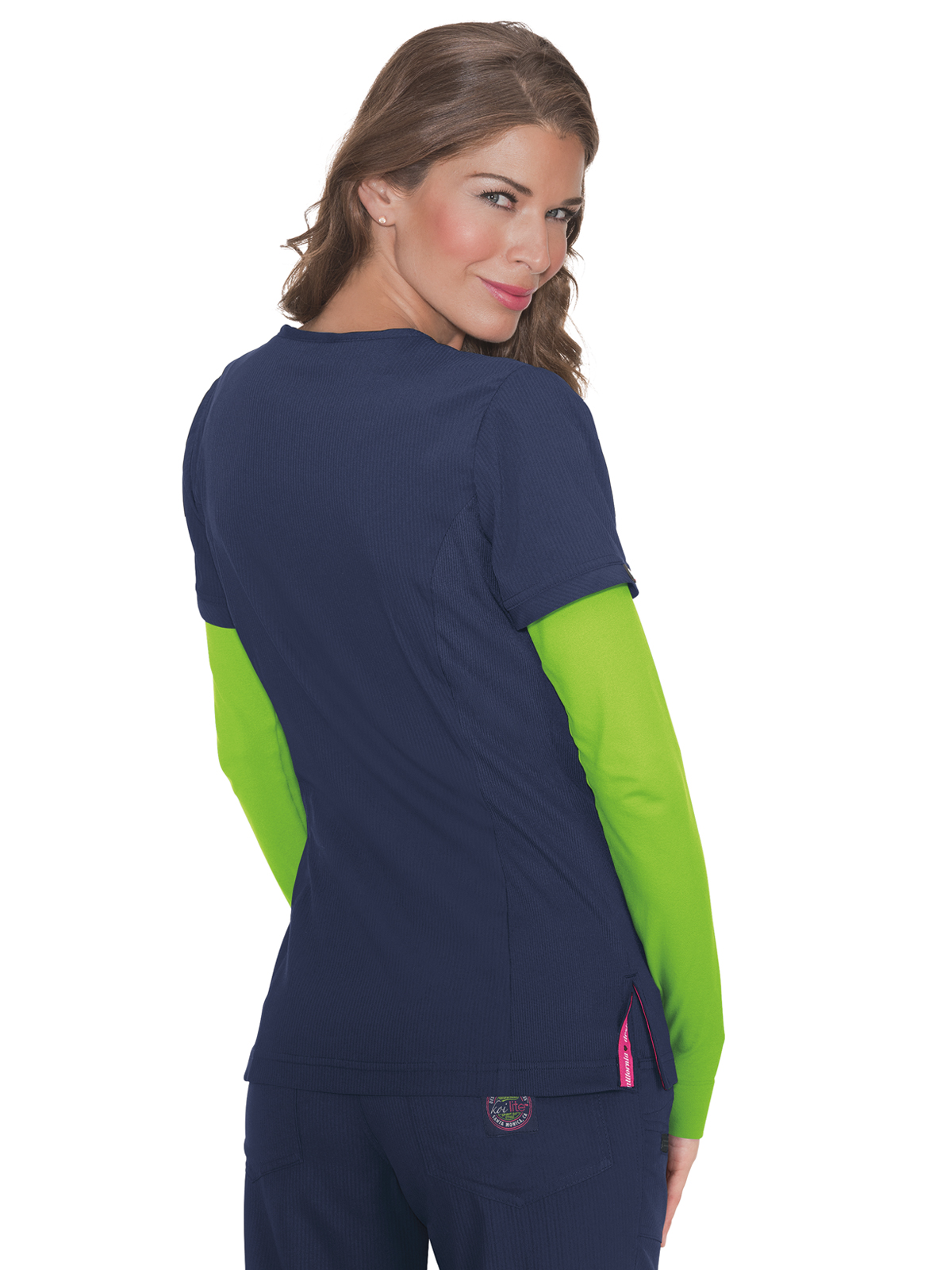 koi - Lite - Women's Three-Pocket Mock-Wrap Philosophy Top 21