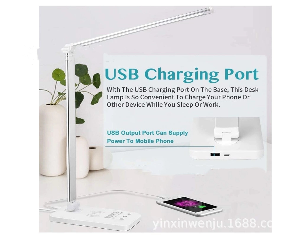 Multifunctional LED Desk Lamp with Wireless Charger 5