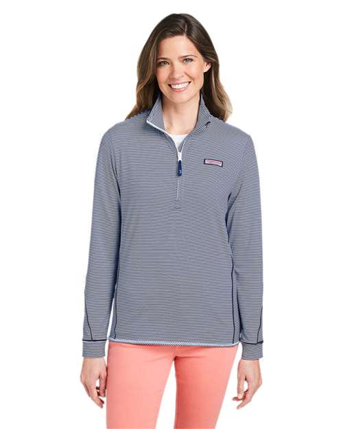 Women's Microstripe Sankaty Half-Zip Pullover - K002521 5