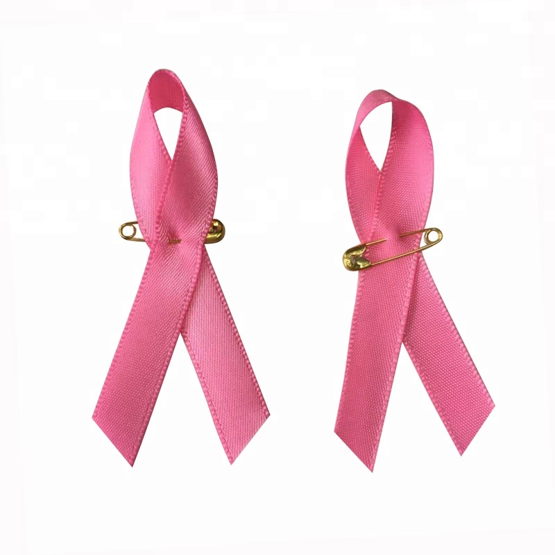 Breast Cancer Awareness Satin Ribbon Pins 2