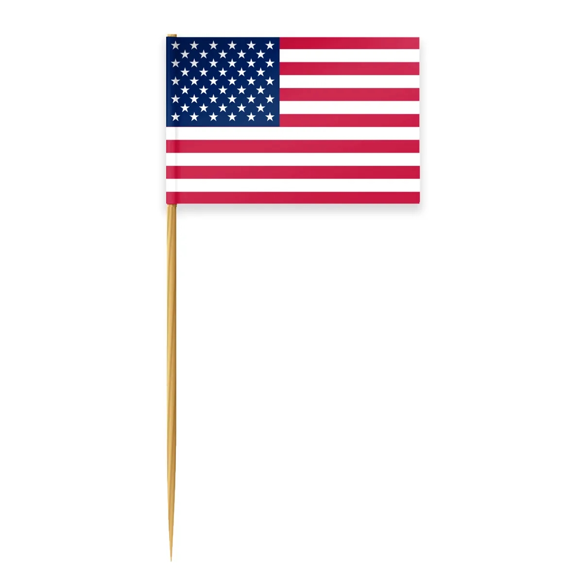 USA Toothpick Flag with a 4" Toothpick 2