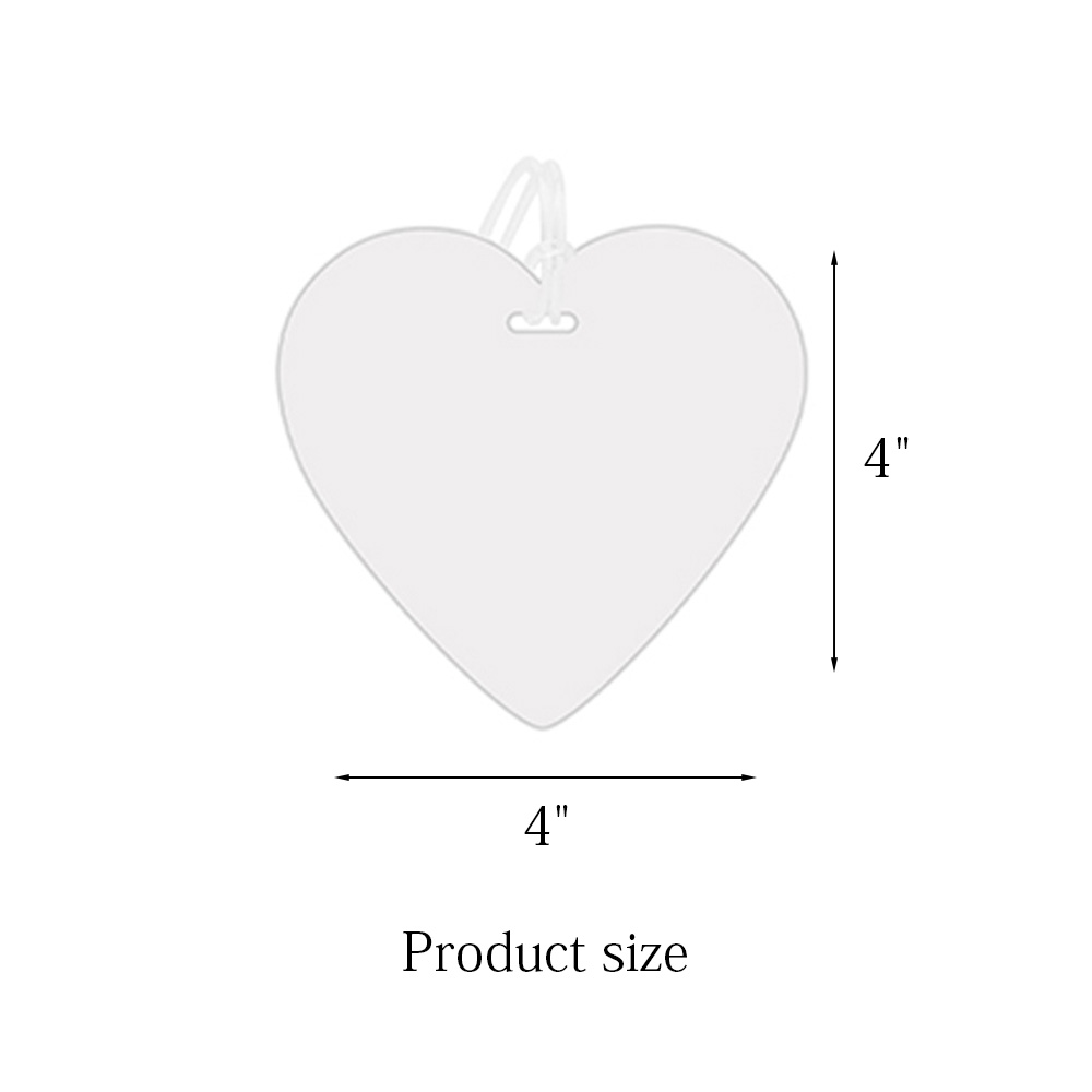 Heart-Shaped Luggage Tags With Strap 7