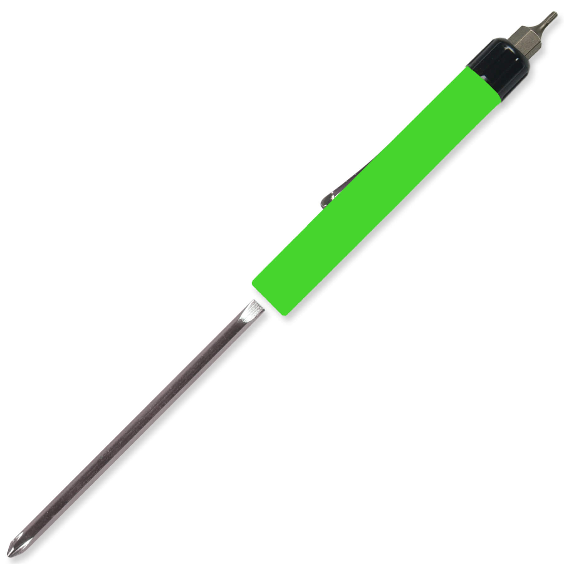 Pocket Screwdriver Reversible Flat Blade + Hex Bit Top 25