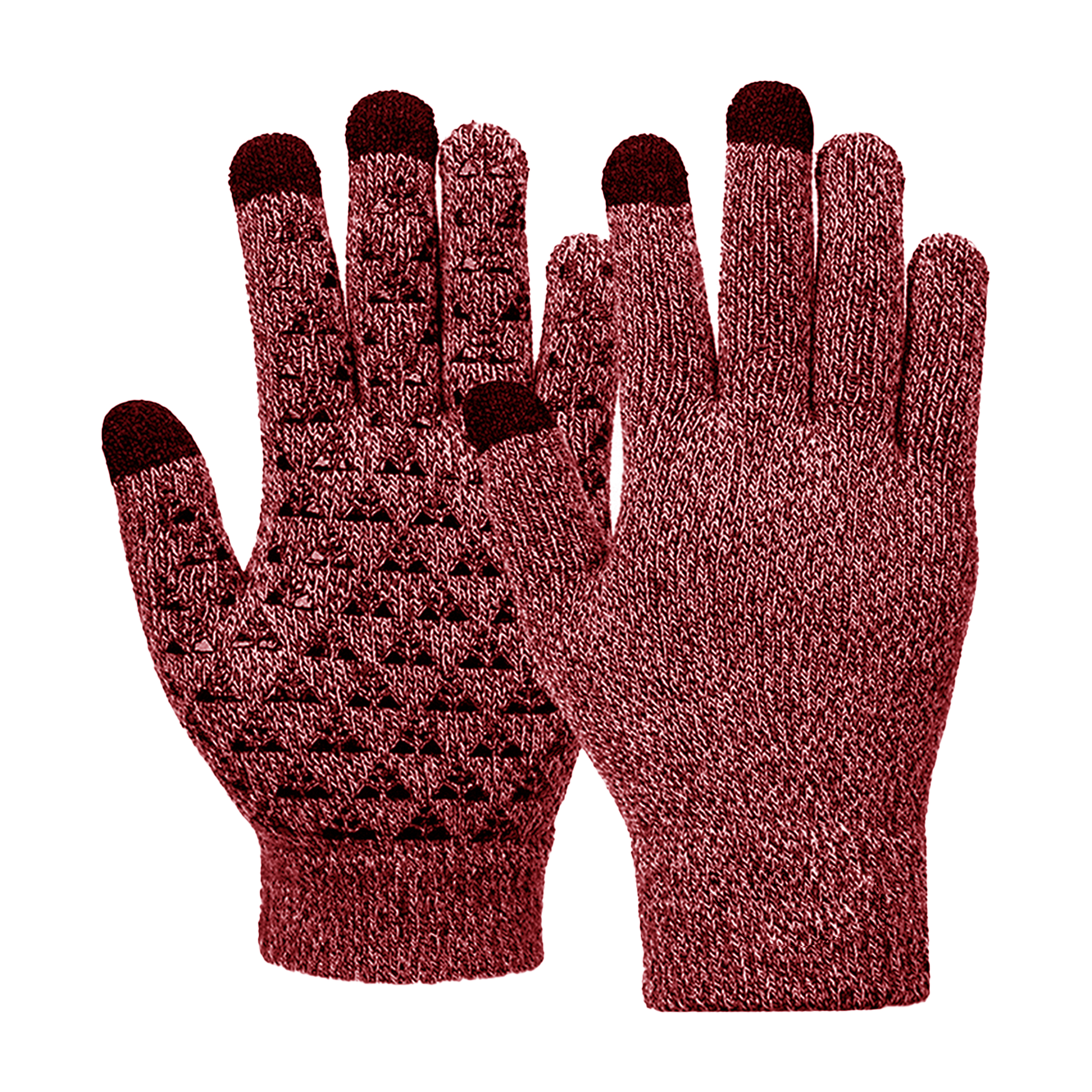 Acrylic Warm Knit Gloves With Touchscreen Fingertips 4