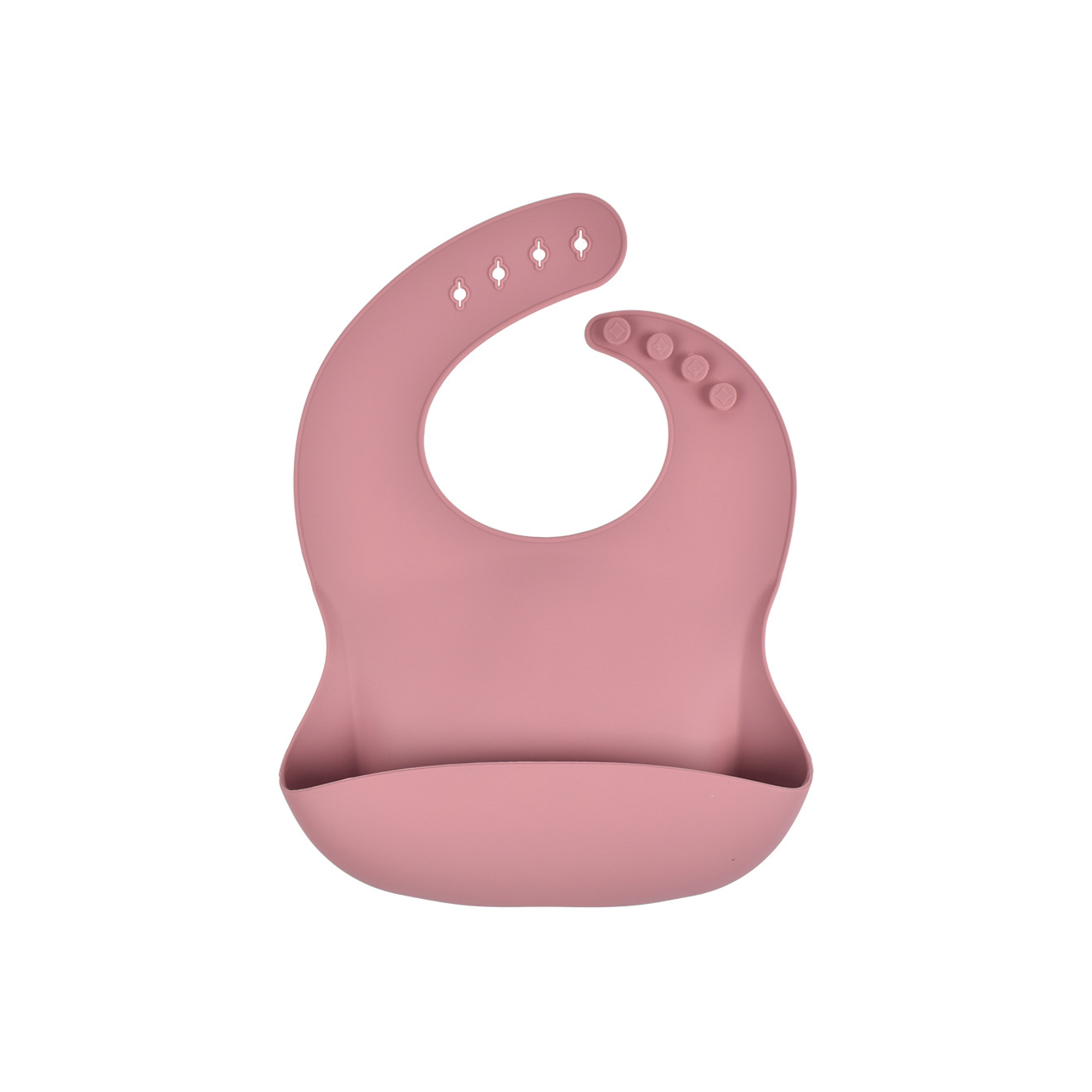 Soft Food Grade Silicone Baby Bib Adjustable 17