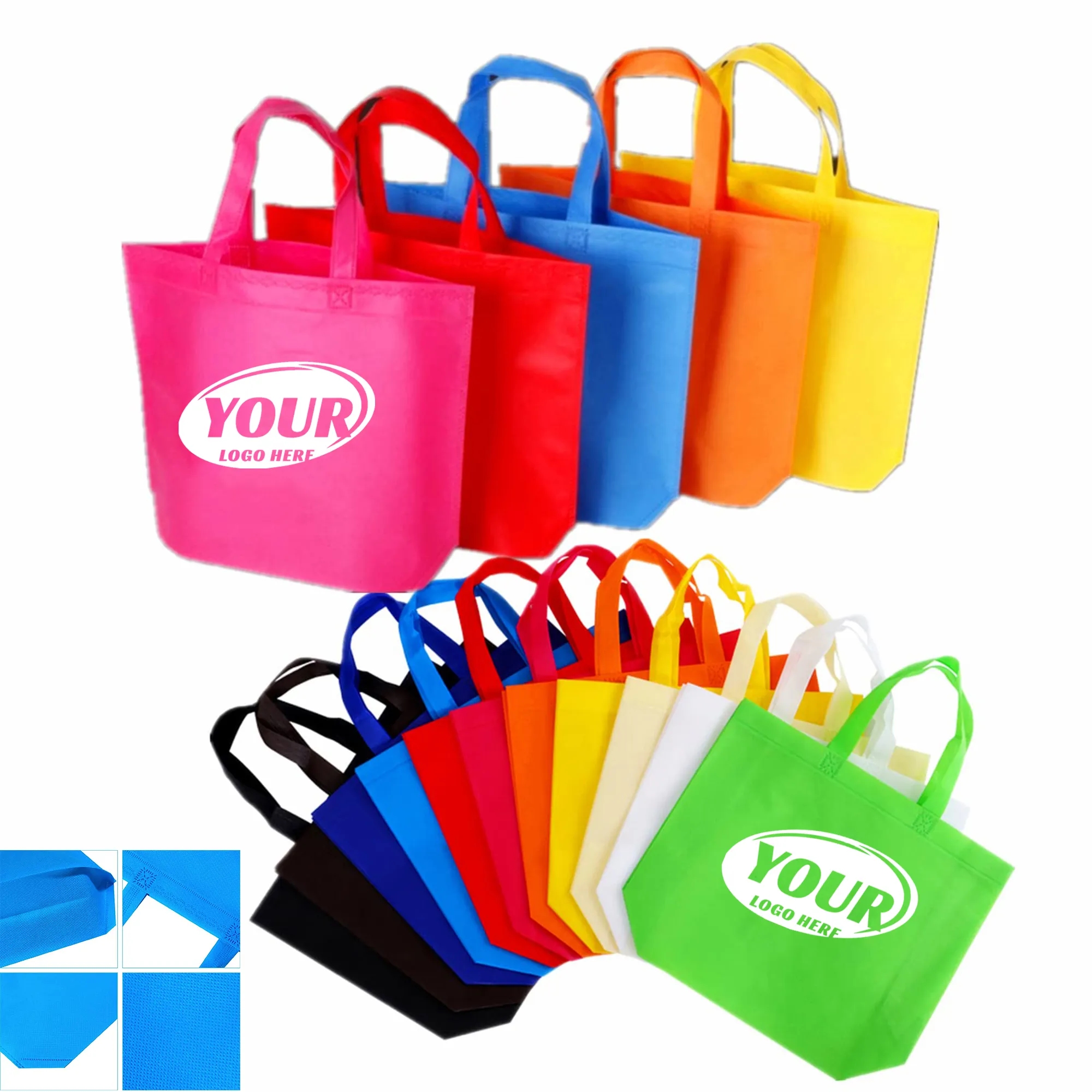 Non-Woven Shopper Grocery Tote Bag 2